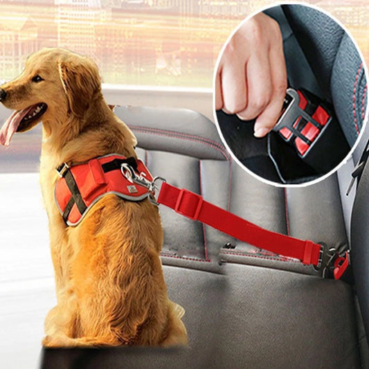 Heavy-Duty Adjustable Pet Car Seat Belt