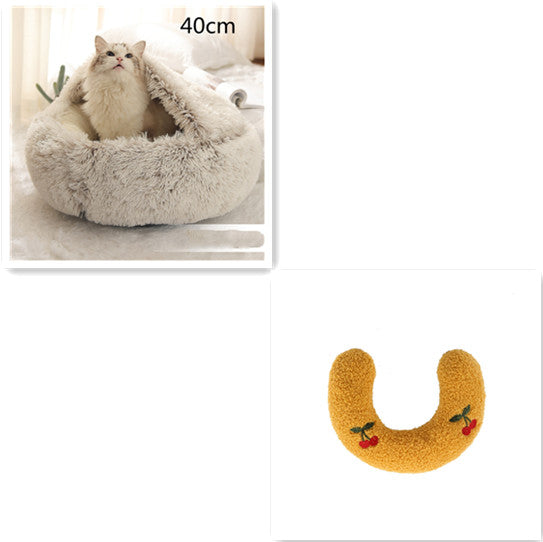 The "Cloud-Nine" Calming Pet Bed