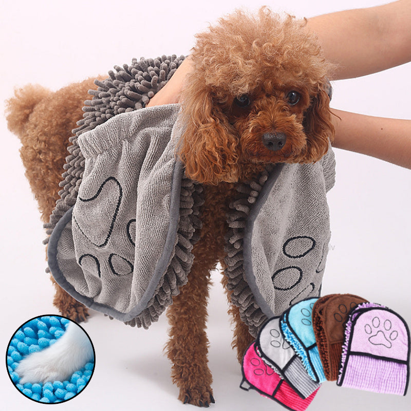 Ultra-Soft Microfiber Pet Bathrobe